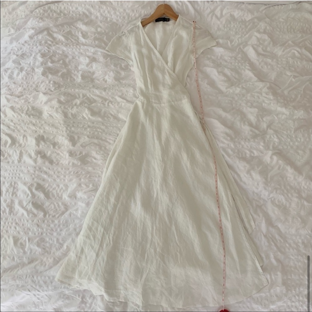 New Ralph Lauren Maxi White Linen Long Dress - Picture 13 of 13